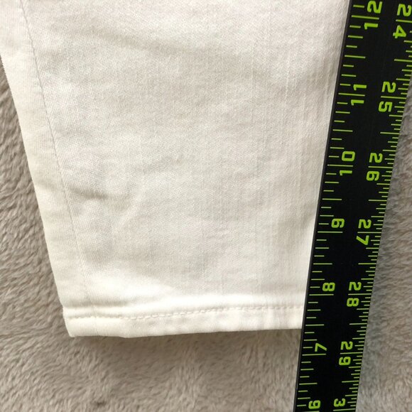 J. Crew Womens Lookout Jeans Size 28 High Rise Skinny White Denim Chic Casual - Picture 5 of 12